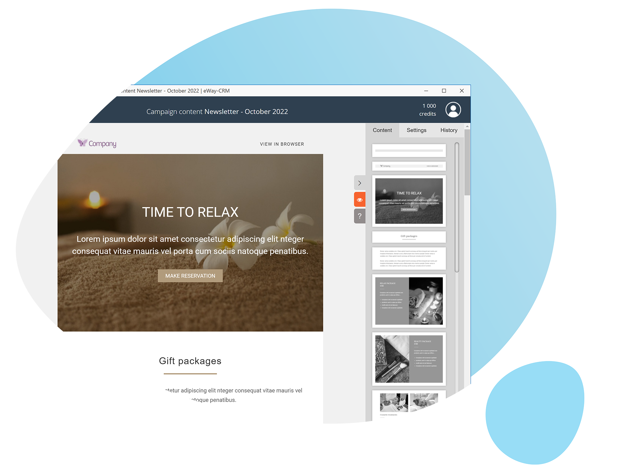 Marketing - Easy Editor Blue