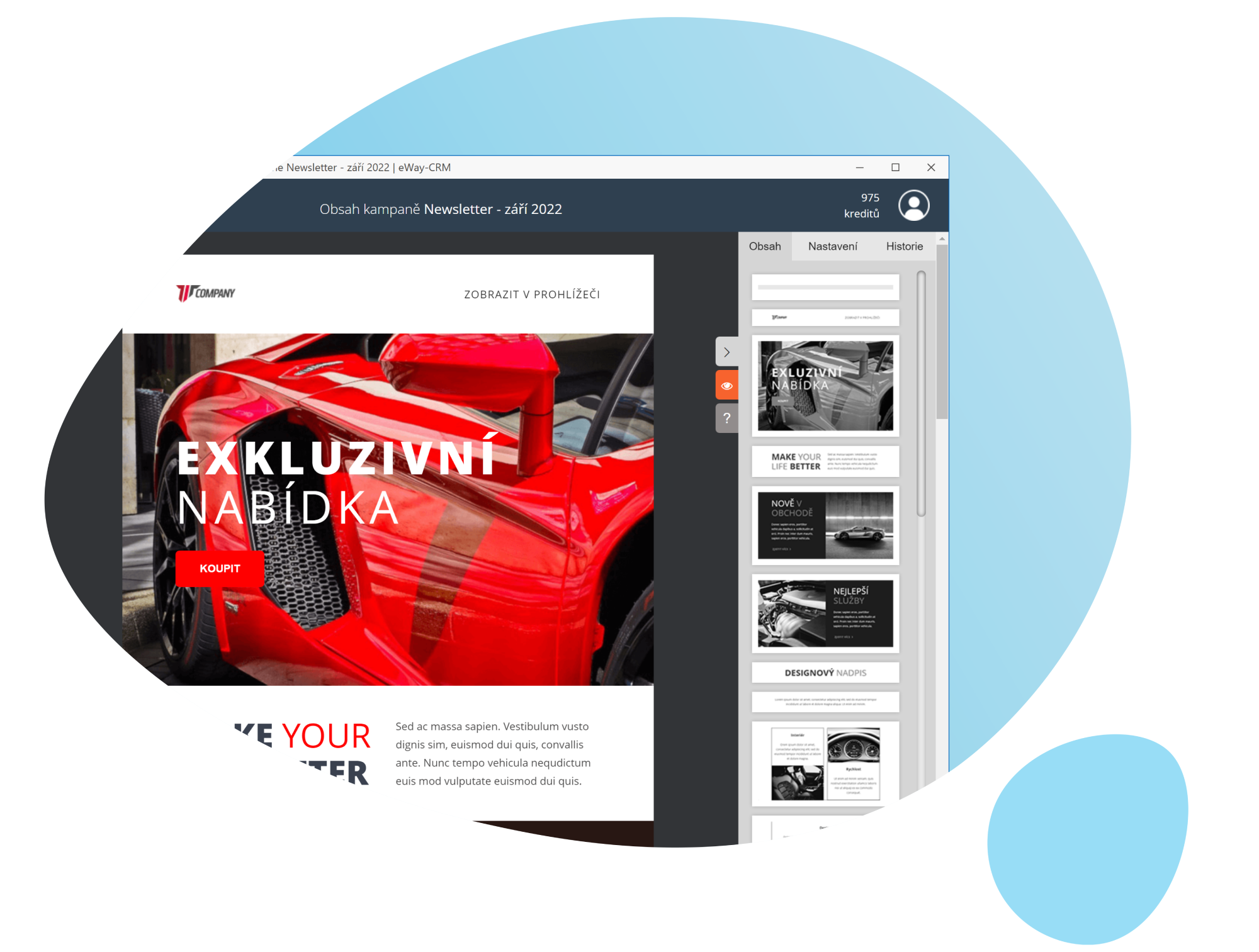 Email marketing - editor
