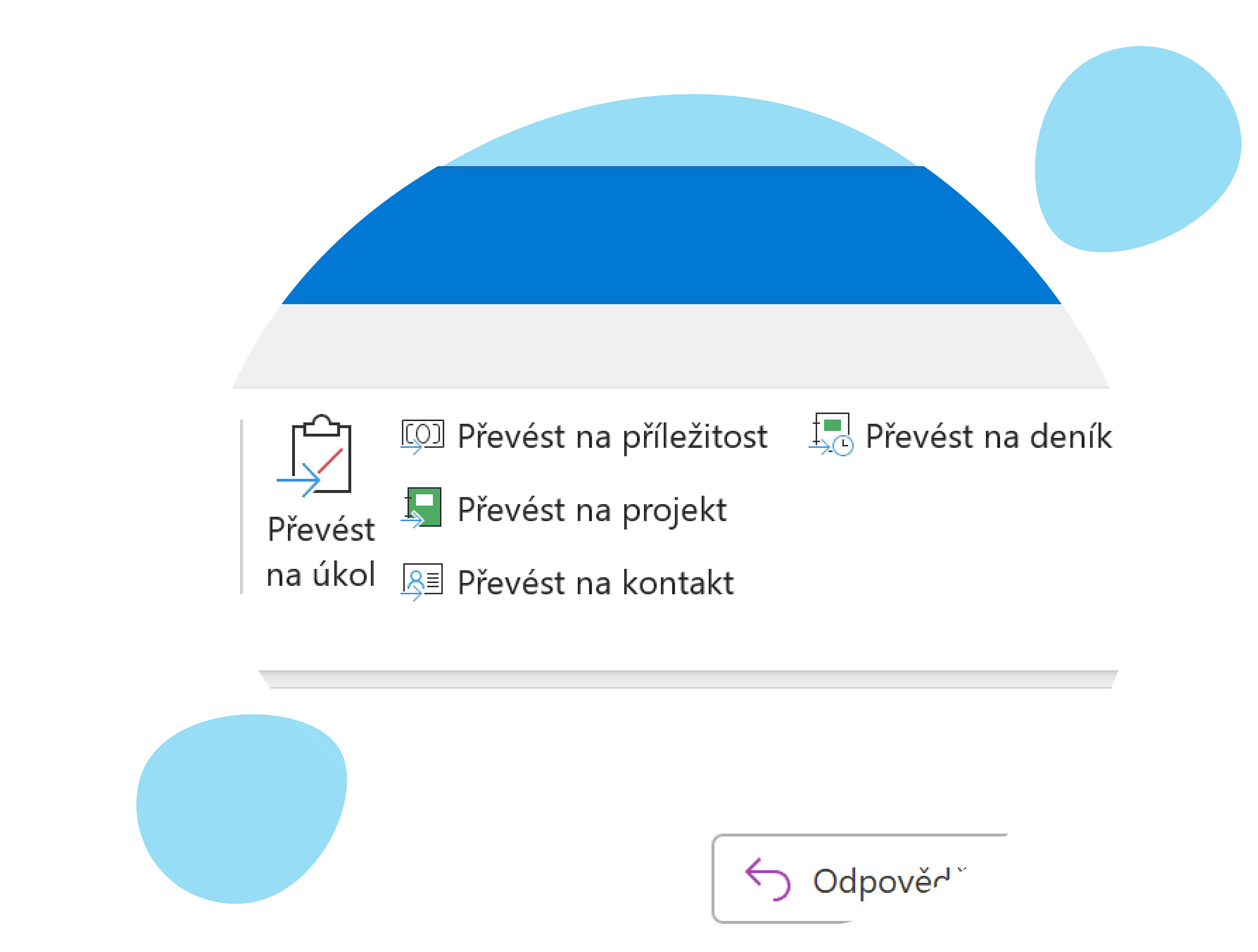 převést e-mail