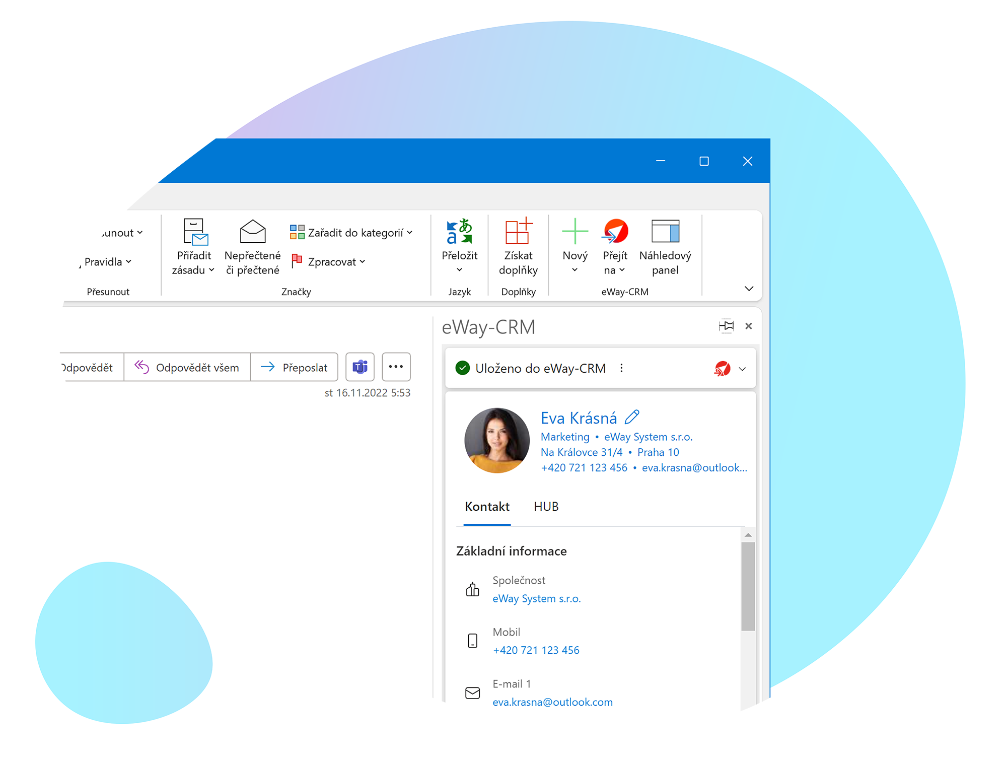 eWay-CRM 365 - Preview Panel - CZ