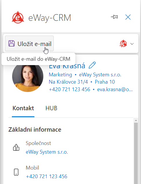 Uložit e-mail