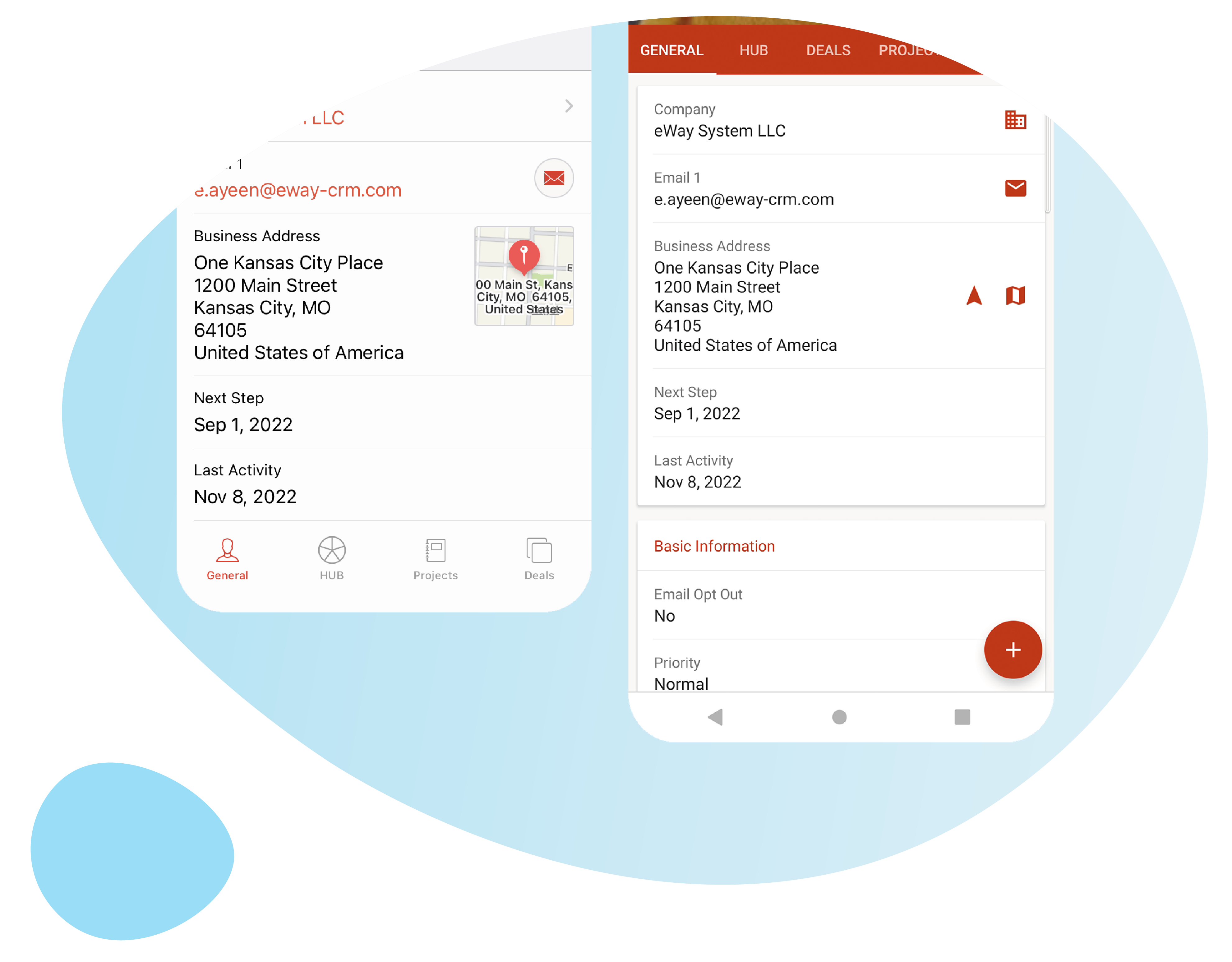 eWay-CRM Mobile Contact - EN