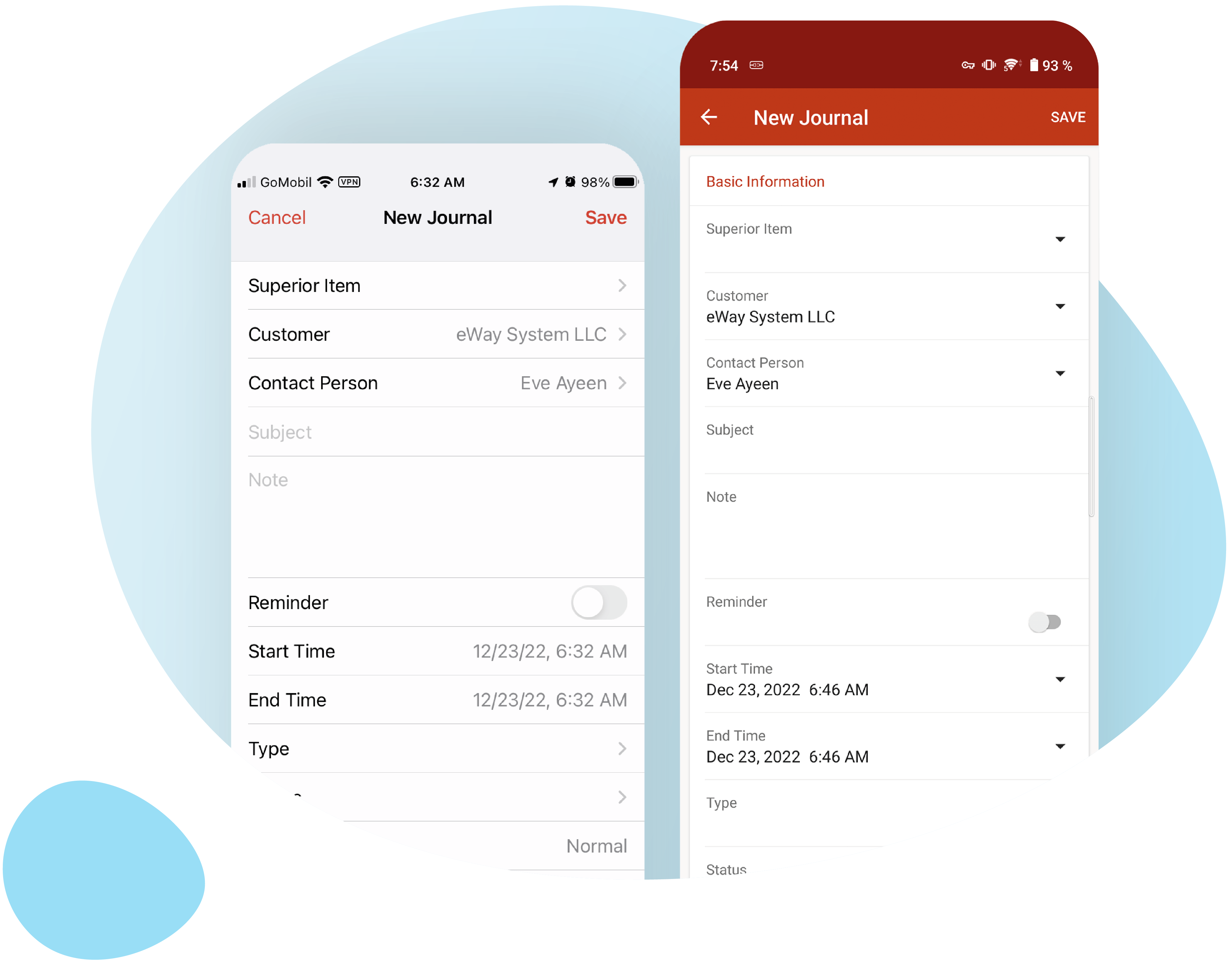 eWay-CRM Mobile Journal - EN