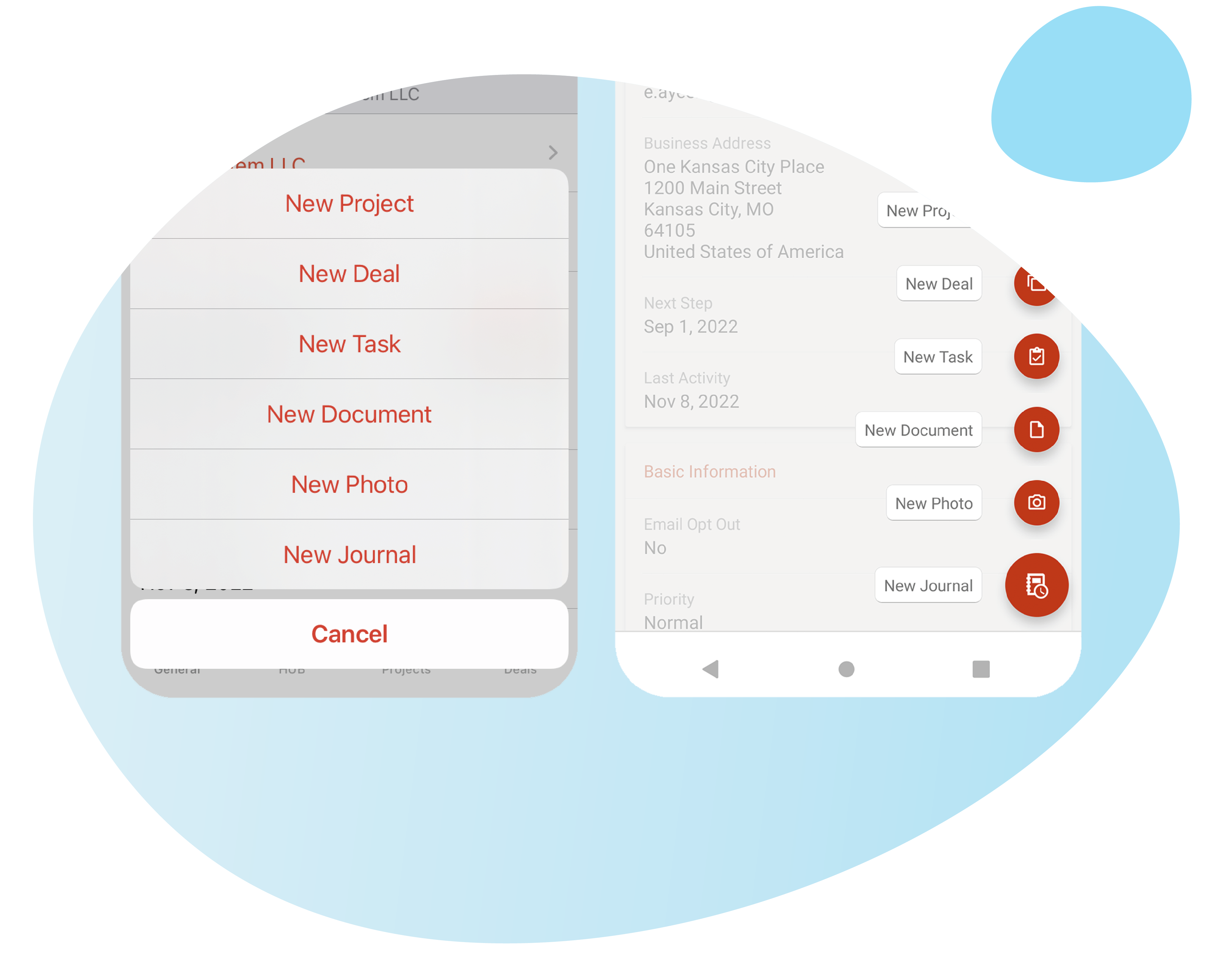eWay-CRM Mobile New Item - EN