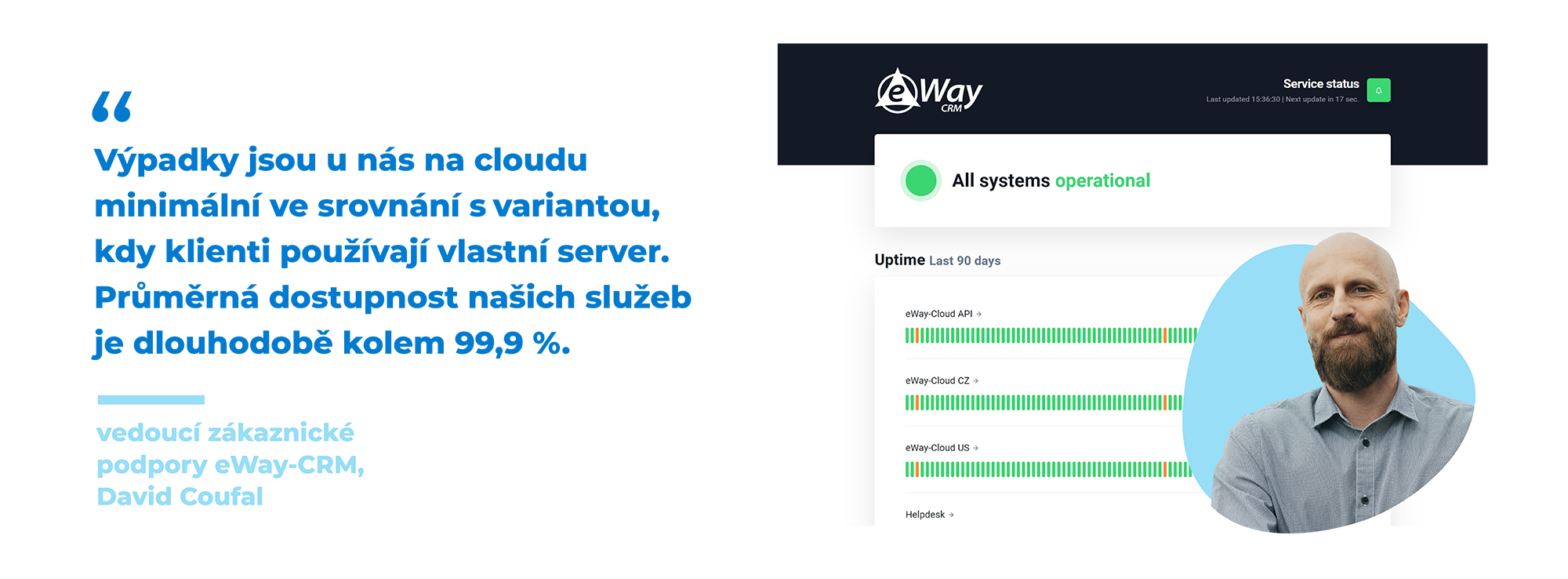 Service status notifikace