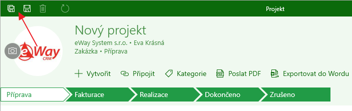 Uložit projekt