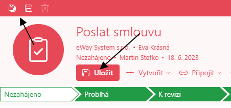 Uložit úkol