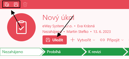 Uložit úkol