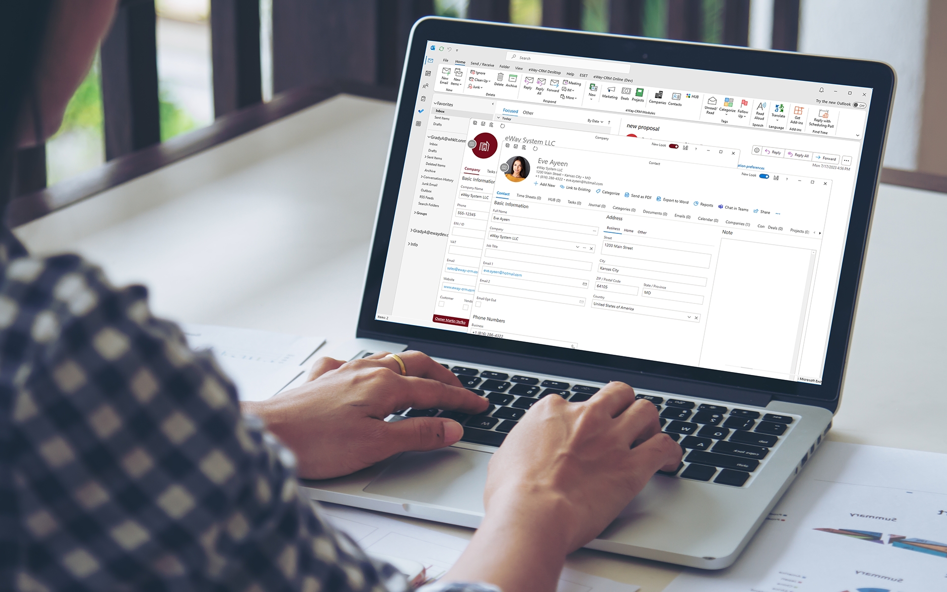 how to use outlook as a crm