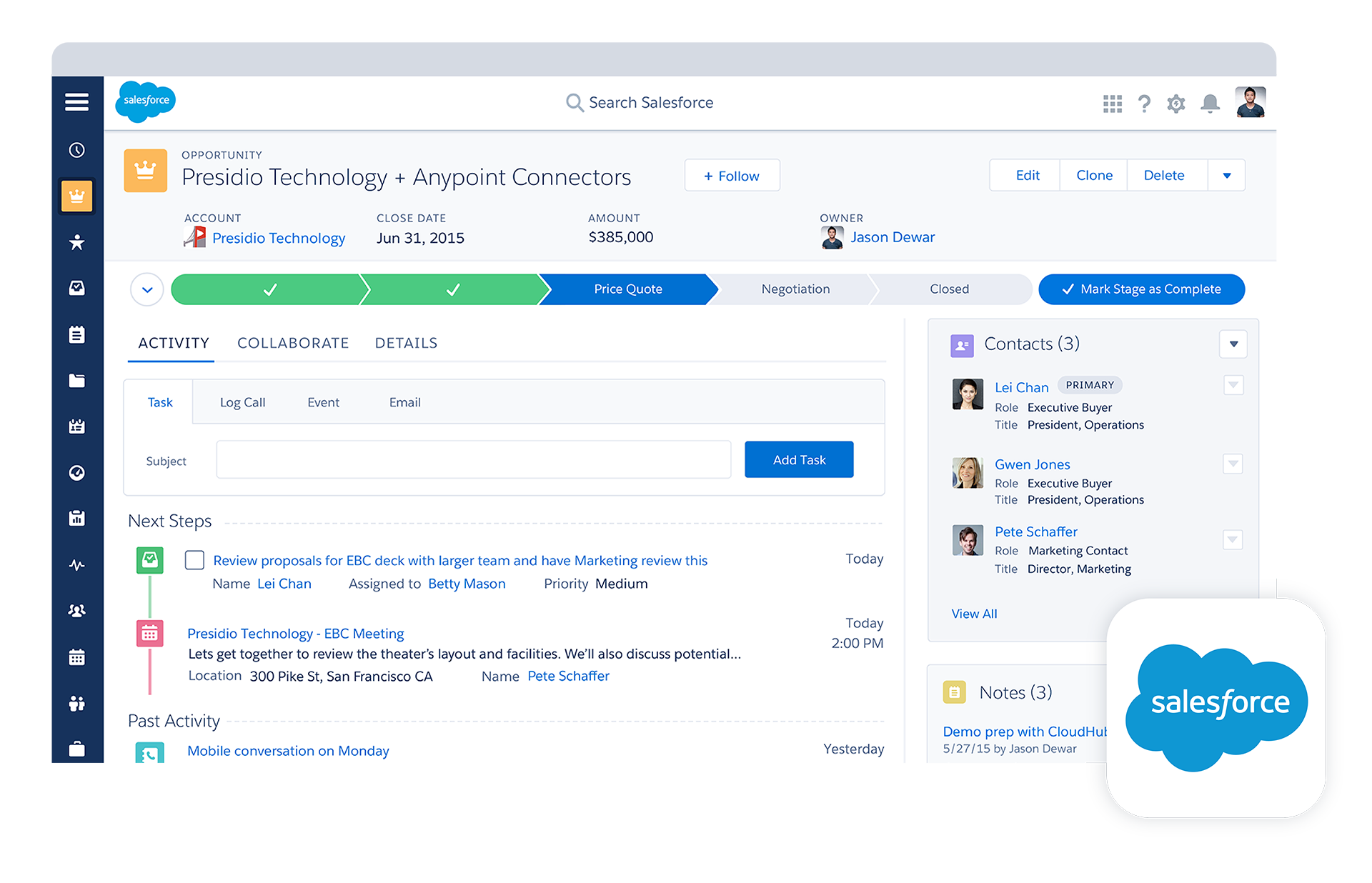 Salesforce Interface