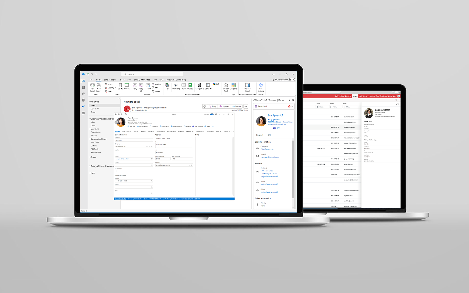 Outlook with CRM
