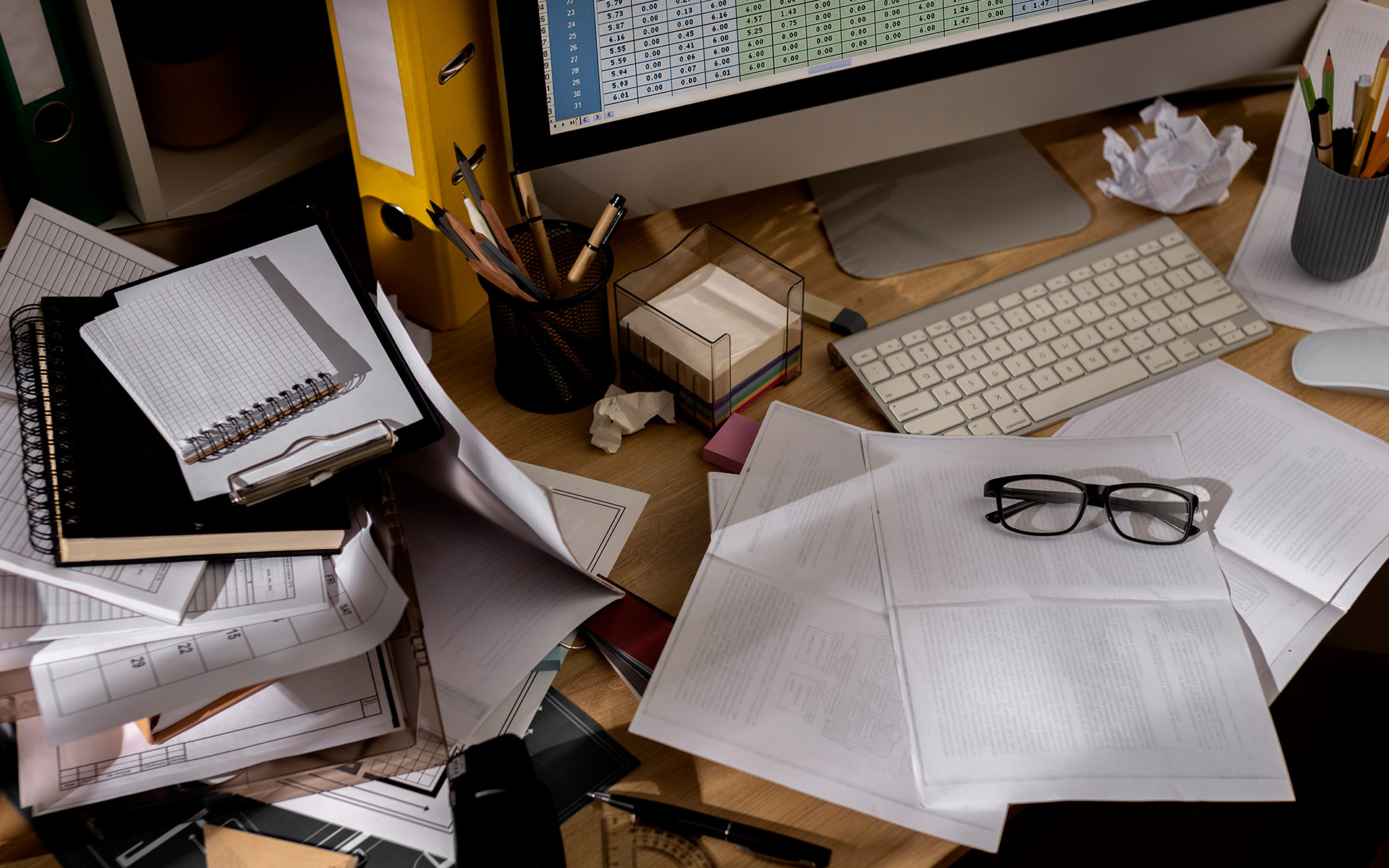 chaos on the desk