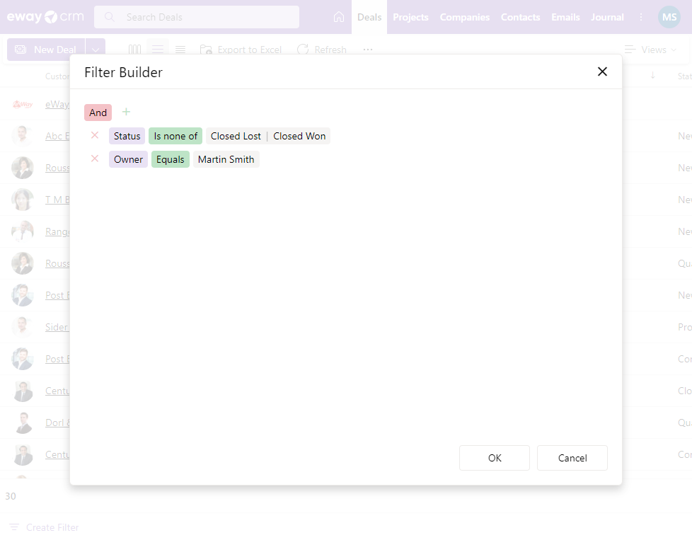 Filter Editor