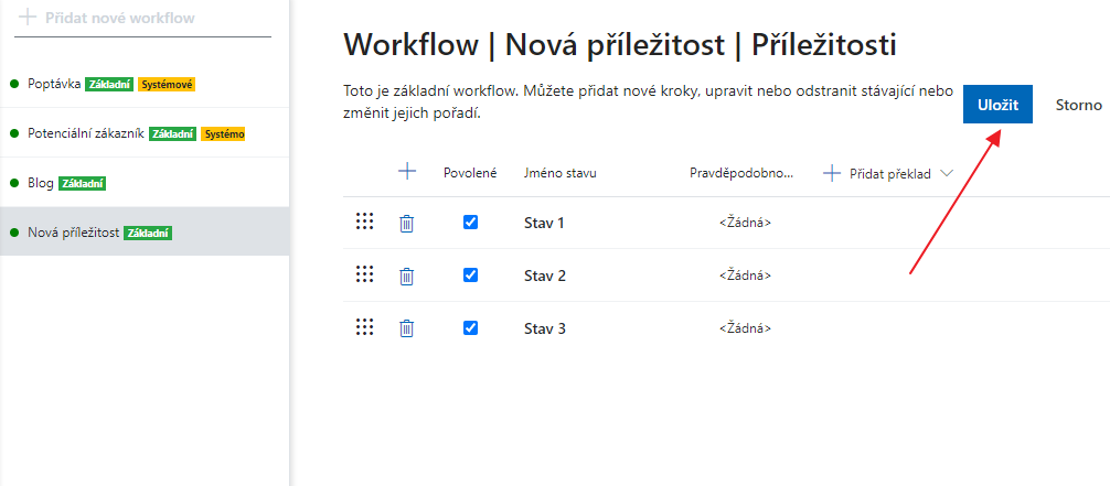 Uložit workflow