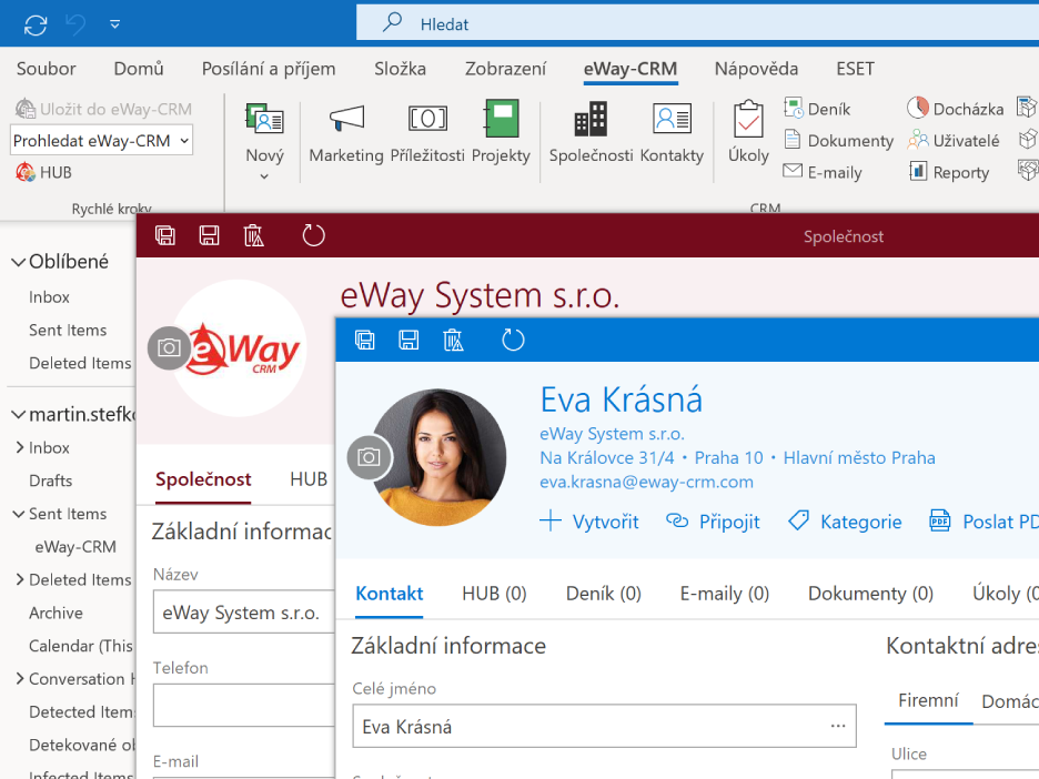 eWay-CRM v Outlooku