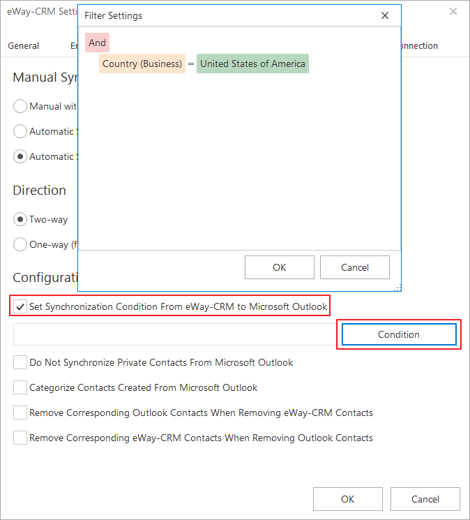 Filter Synchronized Contacts