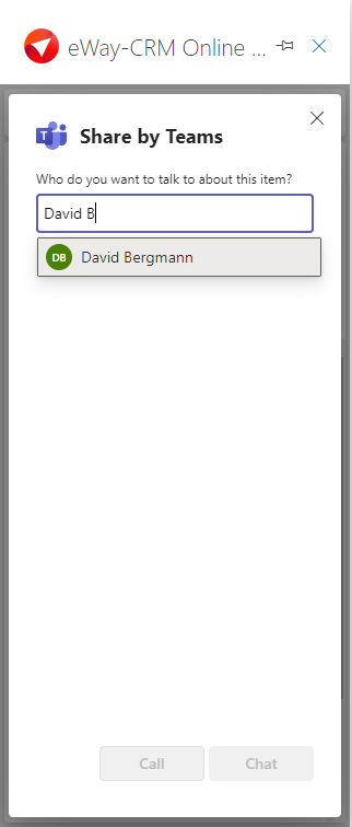 Select a user