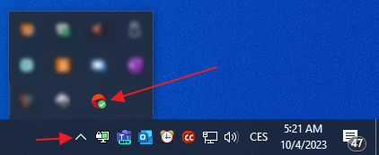 Hidden eWay-CRM icon