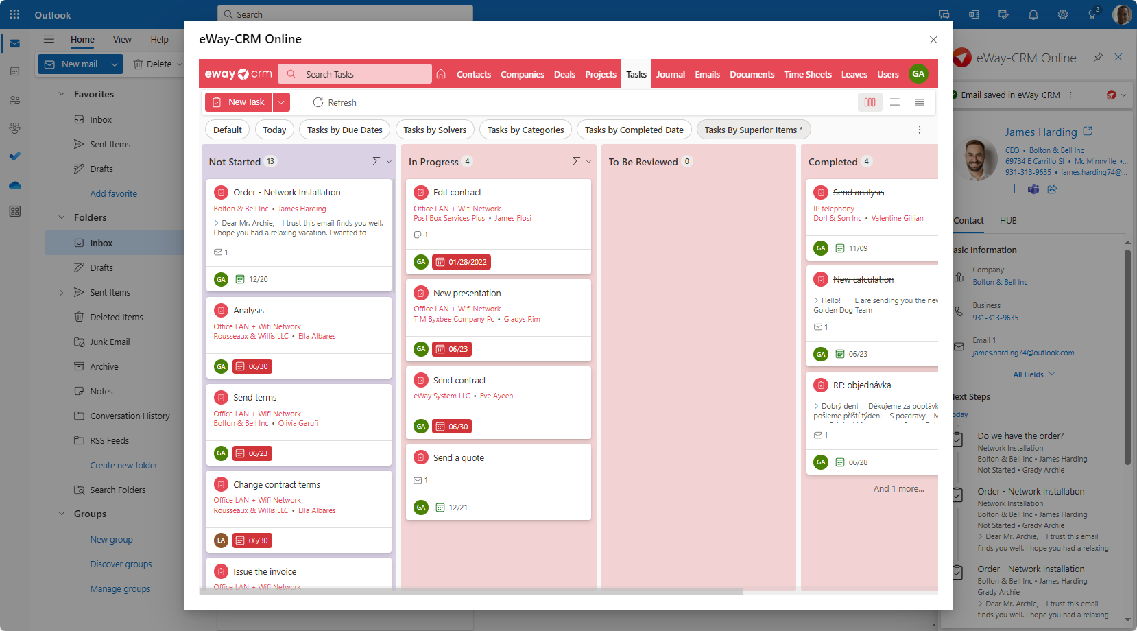 Tasks list