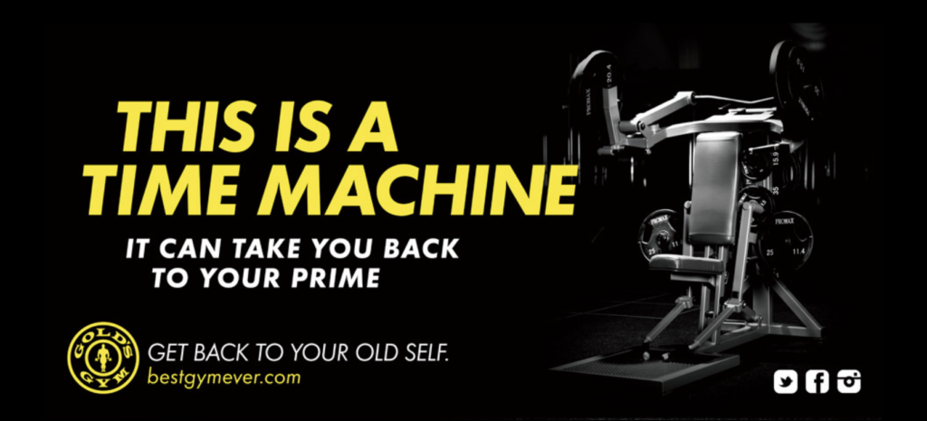 Gold's gym ad