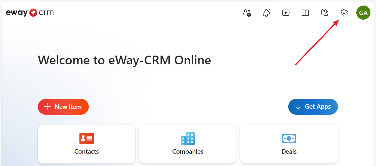 eWay-CRM Settings