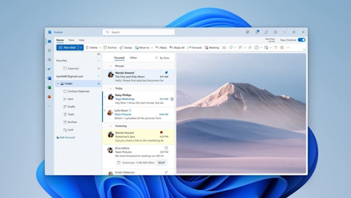 Outlook interface