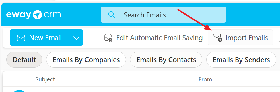 Import all existing emails