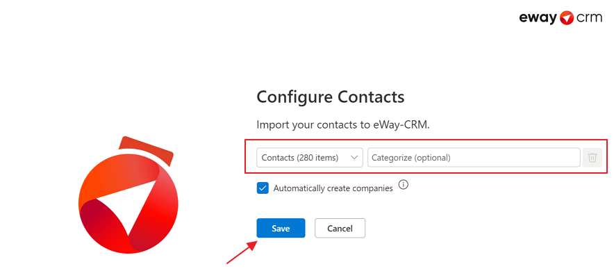 Configure contacts import