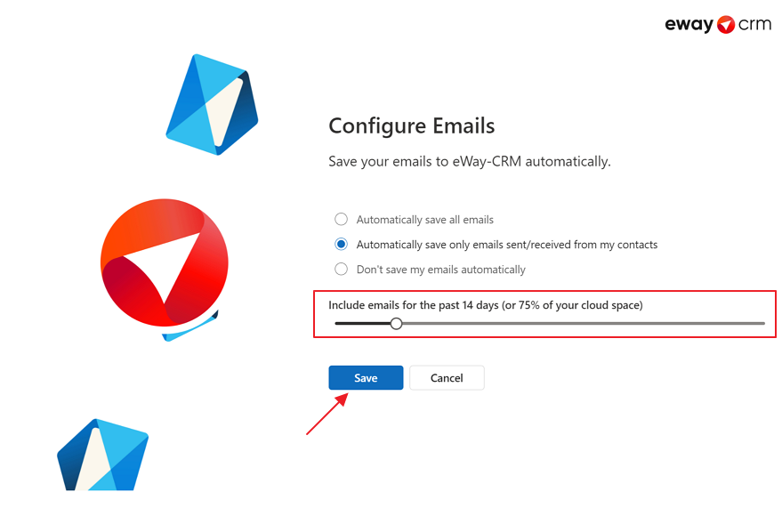 Configure emails import