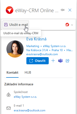 Uložit e-mail