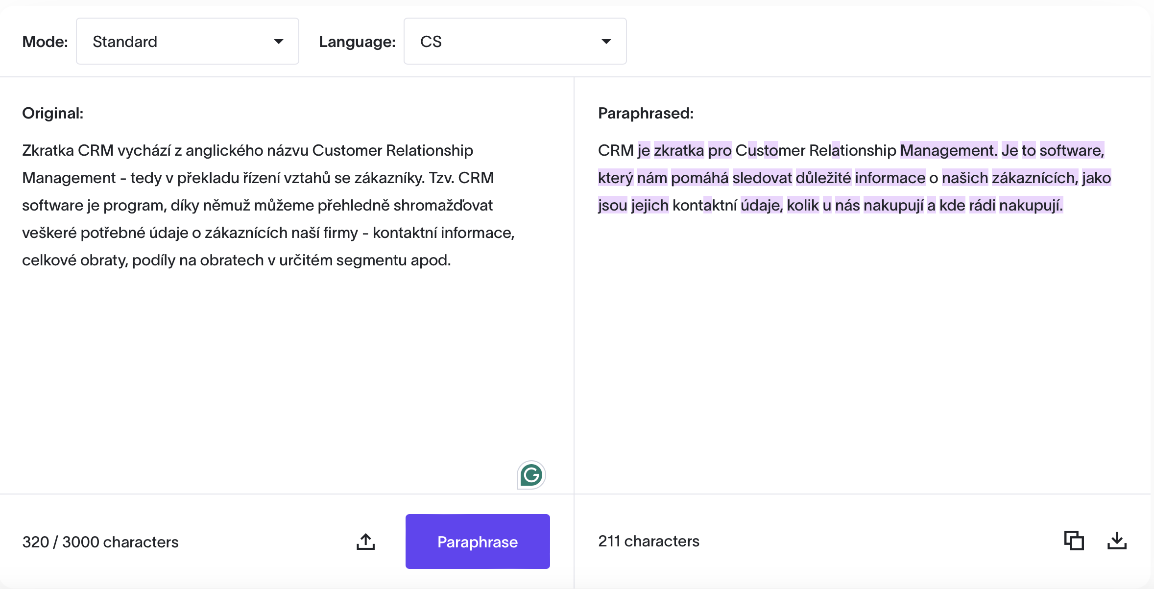 Paraphrase Tool