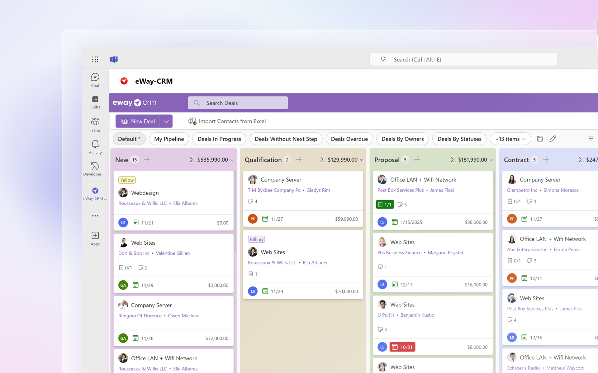 eWay-CRM in your MS Teams app