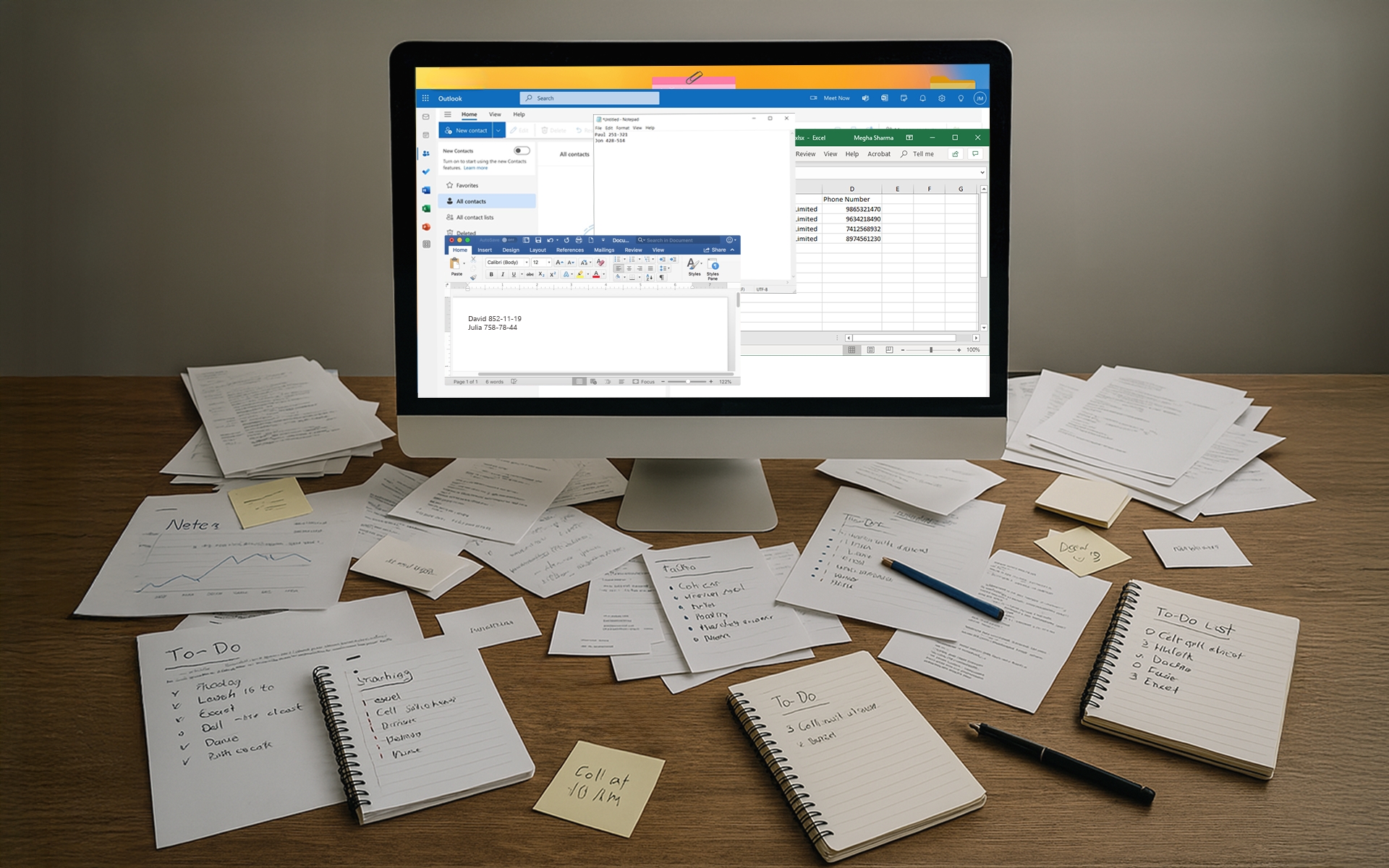 Chaos on desk