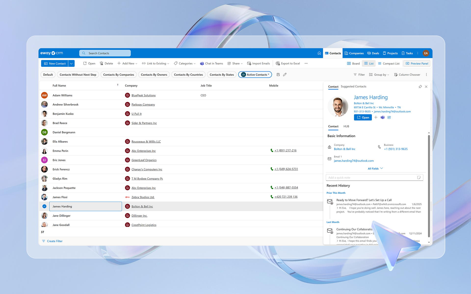 contact database in eWay-CRM