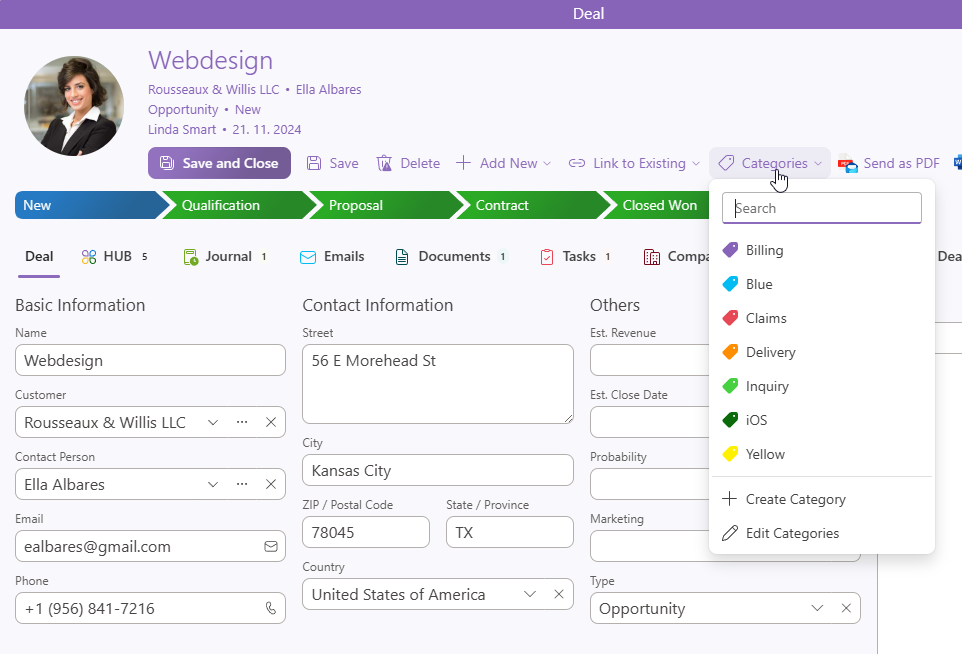 Link to Existing Category