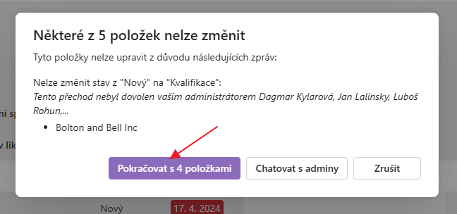 Možný konflikt