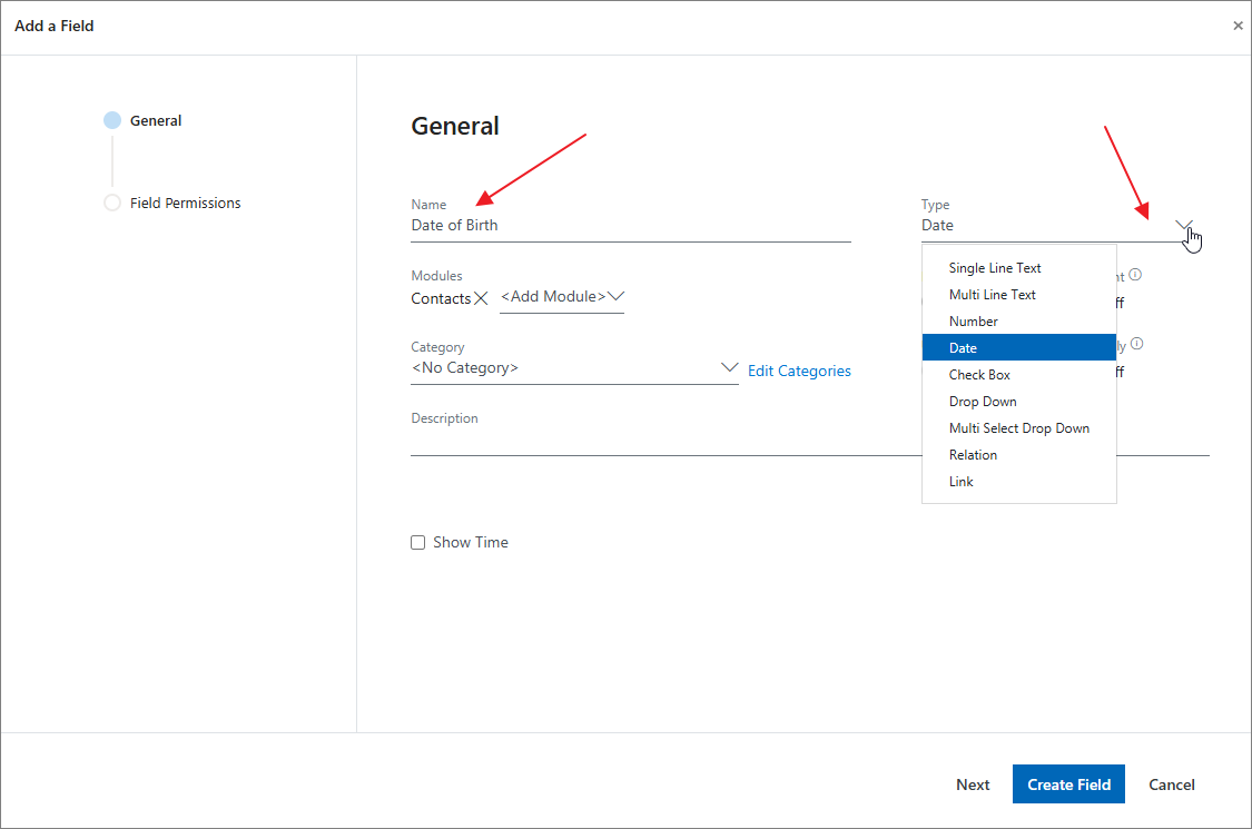 Create Custom Field