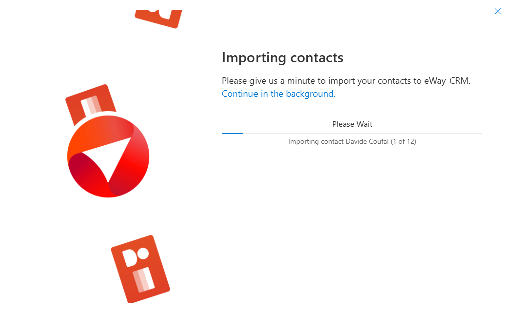 Import progress