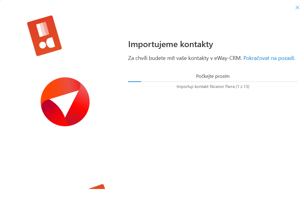 Průběh importu