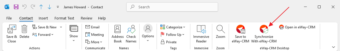 Synchronize with eWay-CRM