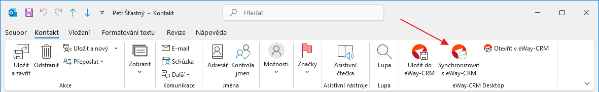 Synchronizovat s eWay-CRM