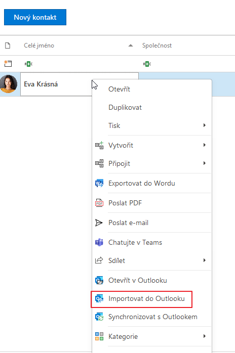 Synchronizovat s eWay-CRM