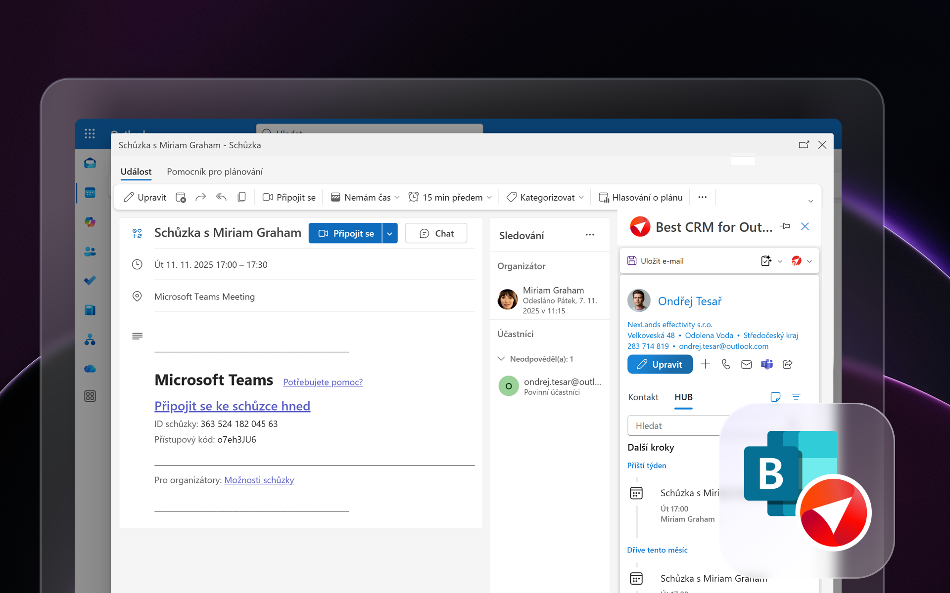 Integrace s Microsoft Bookings a Calendly