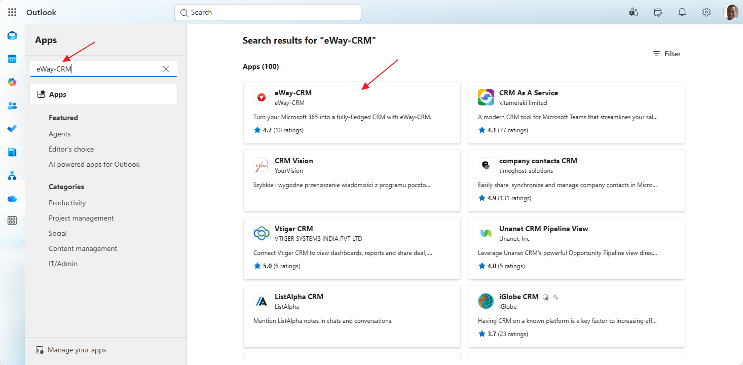 eWay-CRM add-in