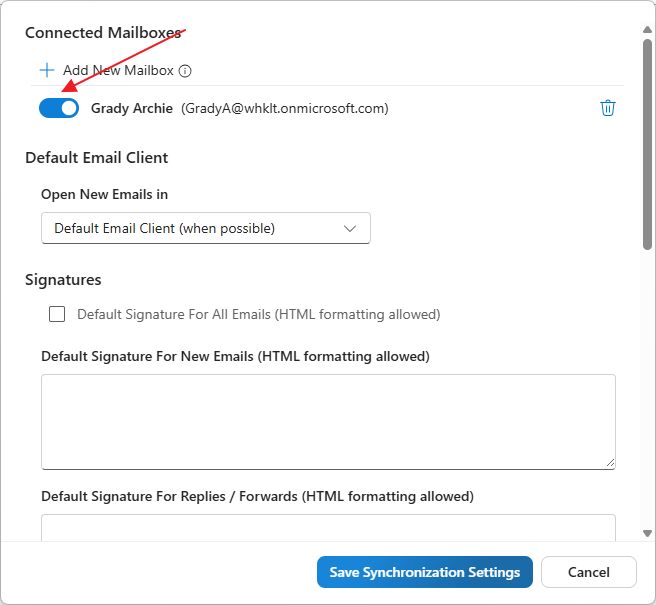 Email accounts