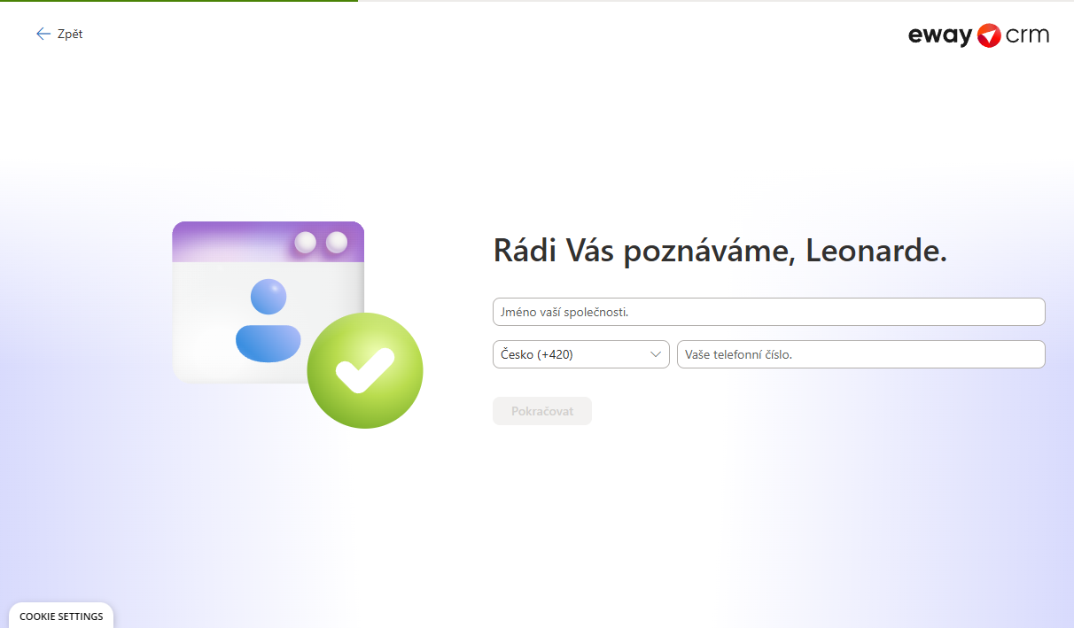Vytvořit účet