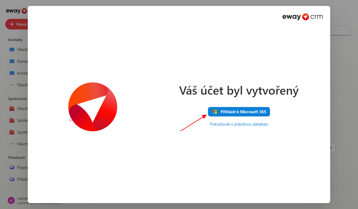 Připojit Microsoft 365 účet