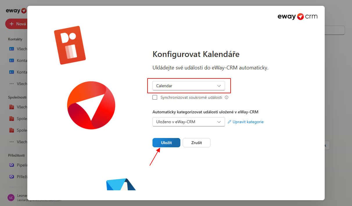 Nastavit synchronizaci kalendáře