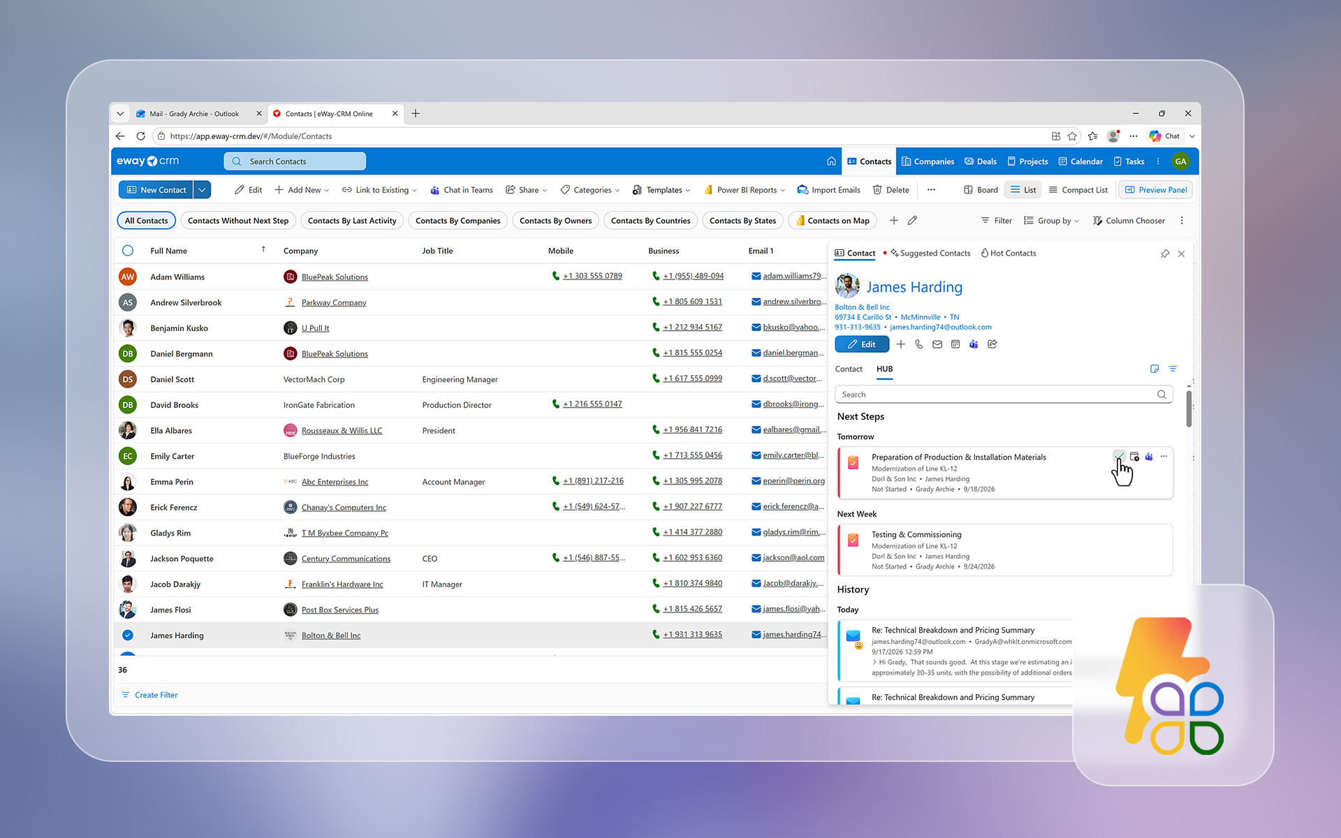 HUB Quick Actions